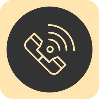 Telefon simgesi vektör illüstrasyonu