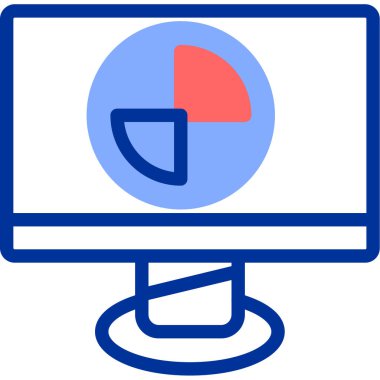 Analizler. Web simgesi basit illüstrasyon