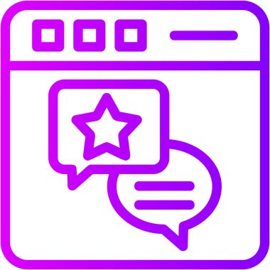 Bir mesajın modern simgesinin vektör illüstrasyonu