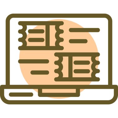 Modern bir simgenin vektör illüstrasyonu