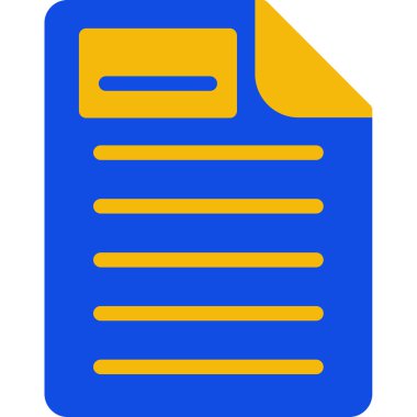 Dosya. Web simgesi basit illüstrasyon