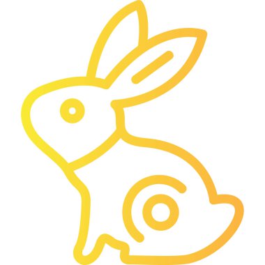 sevimli tavşan kafa simgesi