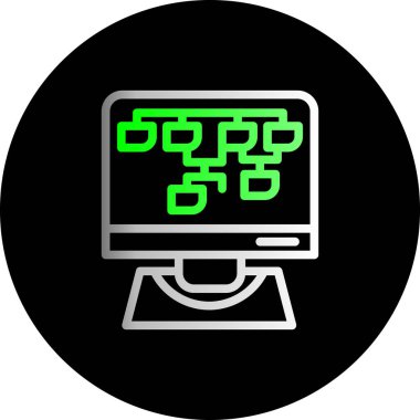 seo modern simgesinin vektör illüstrasyonu