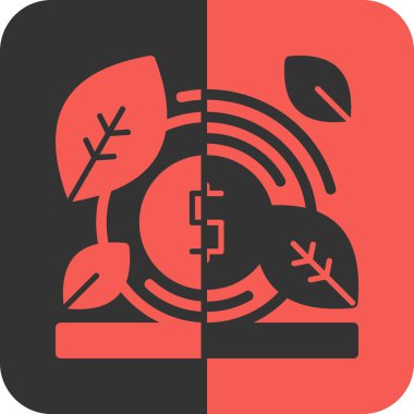 Ağaç simgesinin vektör illüstrasyonu