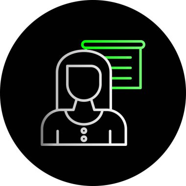 güzel kadın vektör simgesi