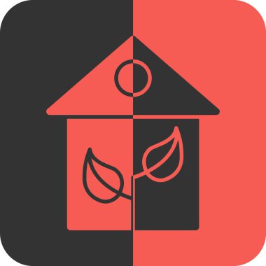 Yaprak simgesi olan ev