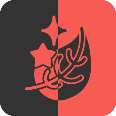 Bir yıldız simgesinin vektör illüstrasyonu