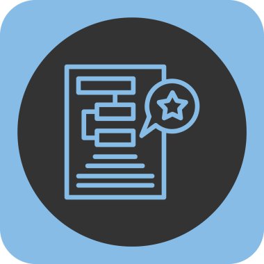 Belge modern simgesinin vektör illüstrasyonu