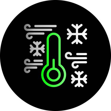 termometre simgesi vektör illüstrasyonu