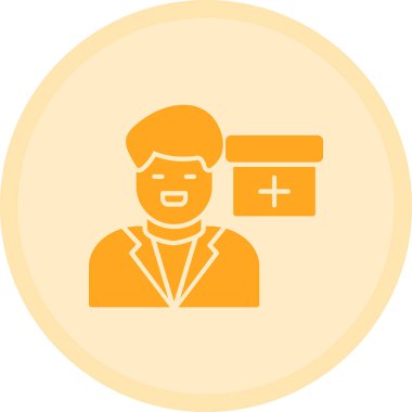 Müşteri hizmetleri düz simgesi