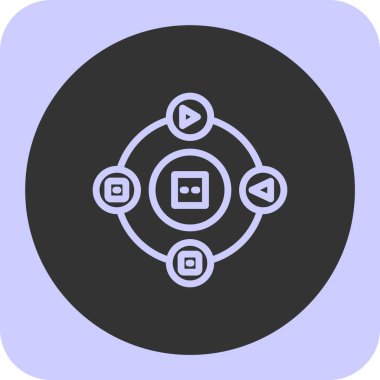 seo modern simgesinin vektör illüstrasyonu