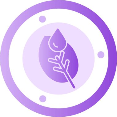 Bir çiçeğin yaprağının vektör çizimi