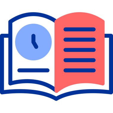 Kitap. Web simgesi basit illüstrasyon