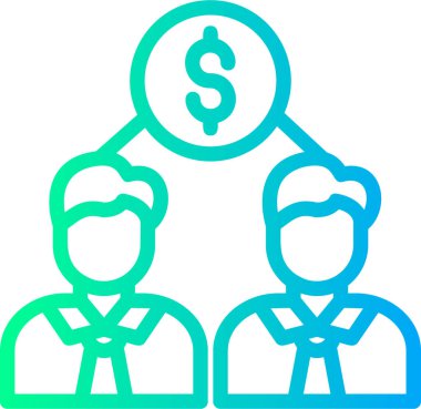 Para için. Web simgesi basit illüstrasyon