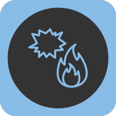 ateş vektör illüstrasyonu