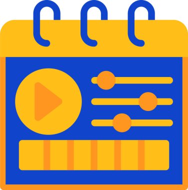 Müzik. Web simgesi basit illüstrasyon