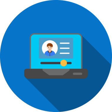 çevrimiçi vektör düz simgesi