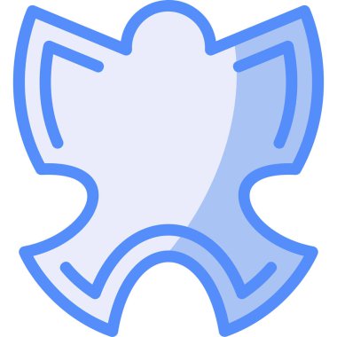 Rozet simgesi, vektör illüstrasyonu basit tasarım