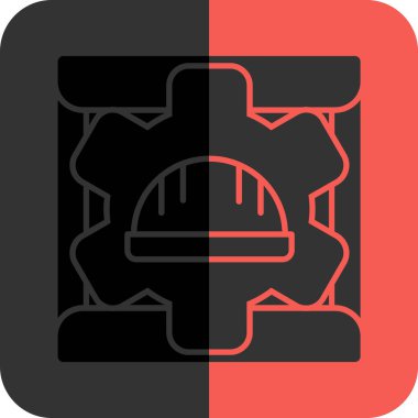 Tek bir izole simgenin vektör illüstrasyonu