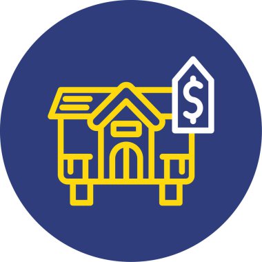 Ev simgesinin vektör illüstrasyonu