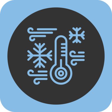 Termometre simgesinin vektör illüstrasyonu