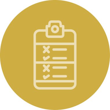 Bir pano simgesinin vektör illüstrasyonu