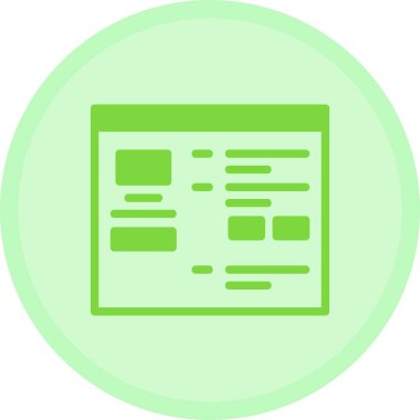 Belge. Web simgesi basit illüstrasyon