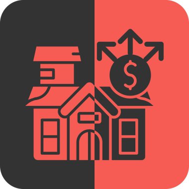 Ev inşa simgesinin vektör illüstrasyonu