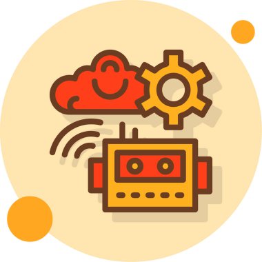 Bulut Teknolojisi. Basit illüstrasyon