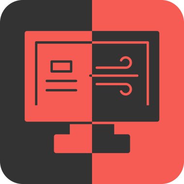 Modern simgenin vektör illüstrasyonu