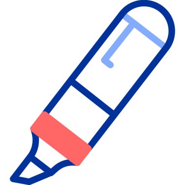 Kalem. Web simgesi basit illüstrasyon