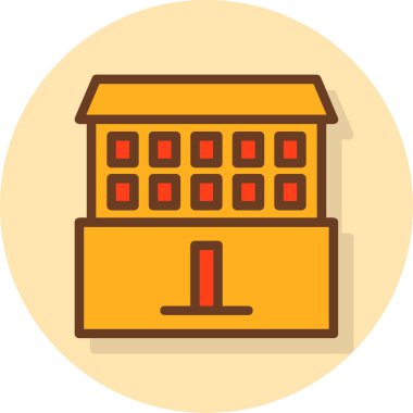 okul simgesi vektör illüstrasyonu