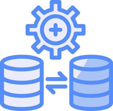 veritabanı. Web simgesi basit illüstrasyon