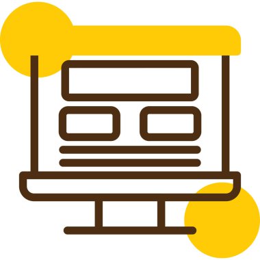 Modern bir simgenin vektör illüstrasyonu