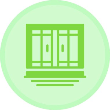 Sunucu. Web simgesi basit illüstrasyon