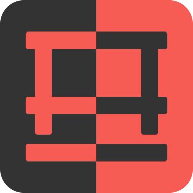 Modern b 'nin vektör illüstrasyonu tıbbi simgeden yoksun