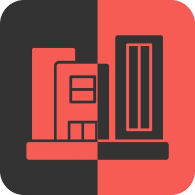 Ofis ikonu. vektör illüstrasyonu.