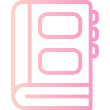 Kitap. Web simgesi basit illüstrasyon