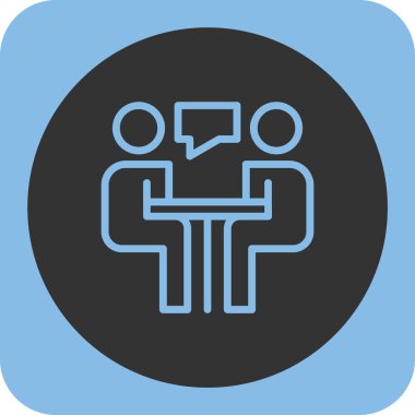 Sohbet simgesi vektör illüstrasyonu