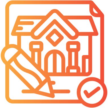 Ev simgesi vektör illüstrasyonu