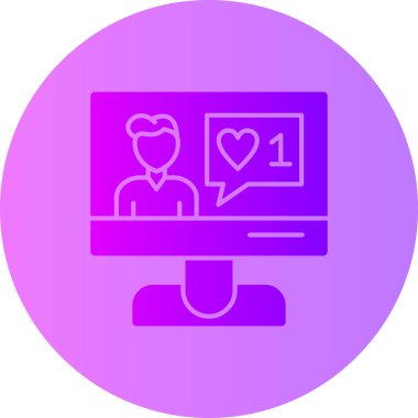 Bilgisayar monitörü. Basit resimleme