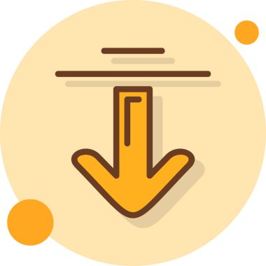 Ok. Web simgesi basit illüstrasyon