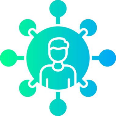 insanlar simge vektör illüstrasyonu