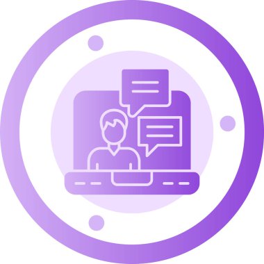 İş. Web simgesi basit illüstrasyon