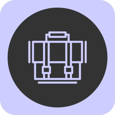 Eşsiz Evrak Çantası Vektör Satır Simgesi