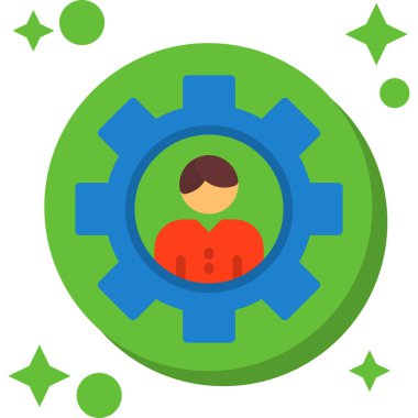 Düz vites simgesi olan adam