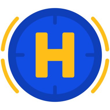 Pusula. Web simgesi basit illüstrasyon