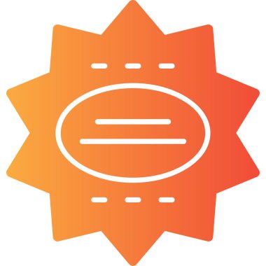 Modern güneş simgesinin vektör illüstrasyonu