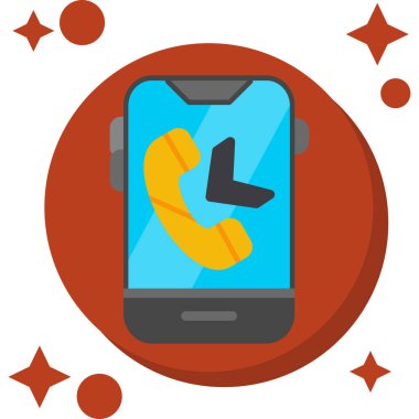 telefon simgesi, vektör illüstrasyonu