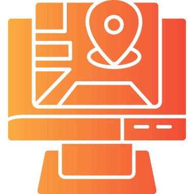 gps konum simgesi taslak biçimi